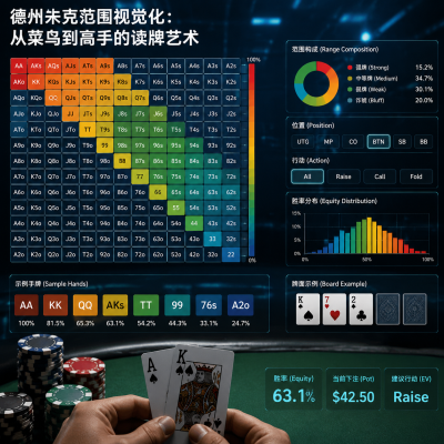 德州扑克范围视觉化：从菜鸟到高手的读牌艺术