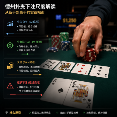 德州扑克下注尺度解读：从新手到高手的实战指南