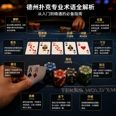 德州扑克专业术语全解析：从入门到精通的必备指南