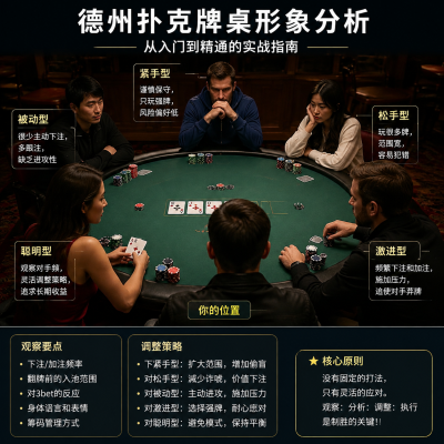 德州扑克牌桌形象分析：从入门到精通的实战指南